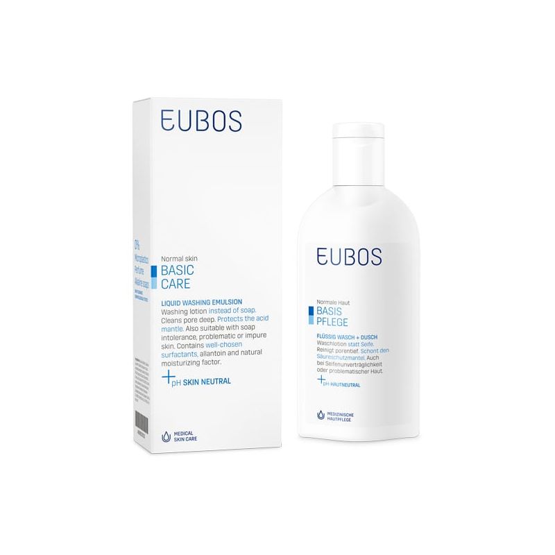 Eubos Liquid Washing Emulsion Blue Yγρό Καθαρισμού Προσώπου-Σώματος Χωρίς Άρωμα | 200ml